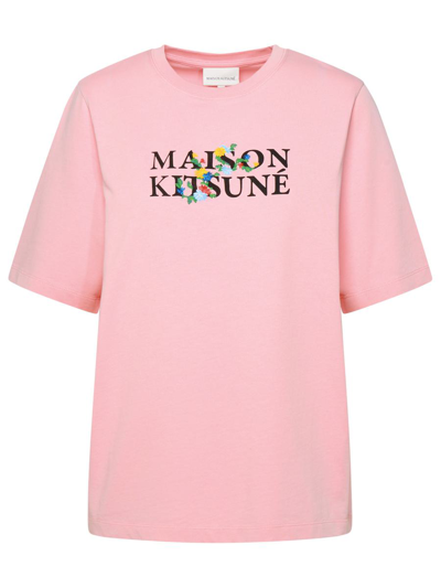 Maison Kitsuné Classic Signature T-shirt In Pink
