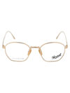 Persol Gold Titanium Optical Glasses In Gold