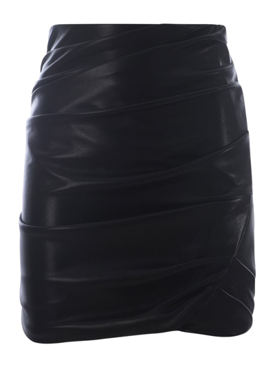 Philosophy Di Lorenzo Serafini Wrap Short Skirt In Black