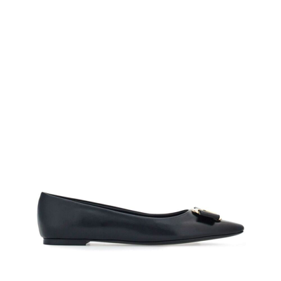 Ferragamo Salvatore  Vara Bow Ballet Flat In Black