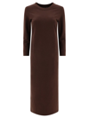Norma Kamali Tailored Dress 3/4 Sleeves In Brown