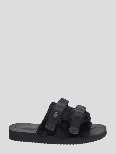 Suicoke Moto Mab Sliders In Black