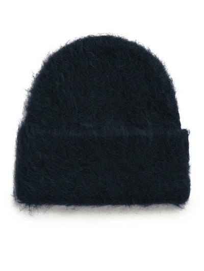 Totême Alpaca Wool-blend Beanie Hat In Blue