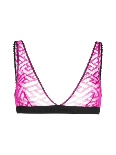 Versace Bras Underwear In Pink & Purple