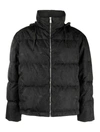 Versace Baroque-print Puffer Jacket In Black