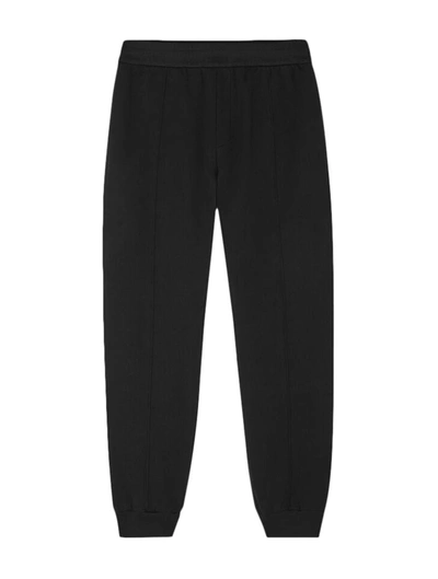 Versace Sweatpant Non-brushed Sweatshirt Fabric + Tiles Embroider In Black