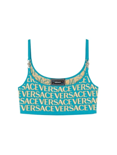 Versace Vest & Tank Tops In Blue