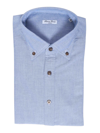 Sartoria Del Campo-sonrisa Button-down Shirt In Blue