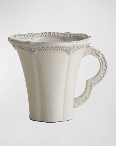 Arte Italica Merletto Antique Mug In White
