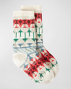 Loro Piana Noel Cashmere Socks In Fancy White