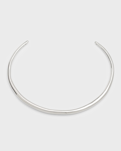 Alexis Bittar Thin Collar Necklace In Silver