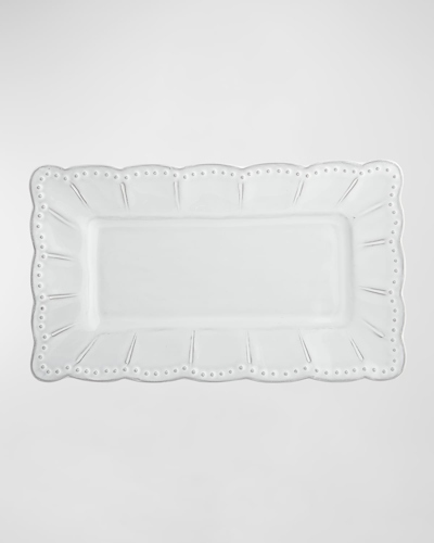 Arte Italica Bella Bianca Small Rectangular Platter In White