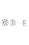 A & M 14K GOLD CUBIC ZIRCONIA 8MM STUD EARRINGS