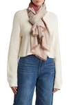 Vince Camuto Plaid Wrap Scarf In Mocha