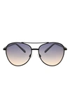 BCBG 47MM GRADIENT AVIATOR SUNGLASSES