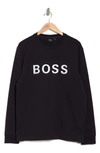 Hugo Boss Salbo Pullover Sweatshirt In Black