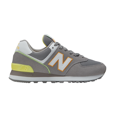 Pre-owned New Balance Wmns 574 'marblehead Lemonade' In Grey