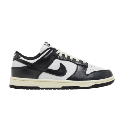 Pre-owned Nike Wmns Dunk Low 'vintage Panda' In Black