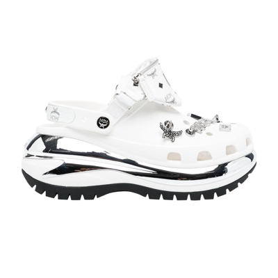 Pre-owned Crocs Mcm X Mega Crush Clog 'belt Bag Bracelet - White'