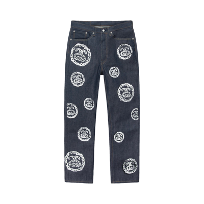 Pre-owned Stussy X Denim Tears 501 Jean 'raw' In Blue