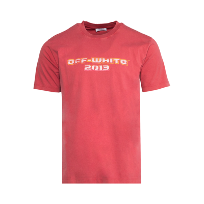 Pre-owned Off-white Digit Bacchus Slim Short-sleeve Tee 'rio Red/multicolor'