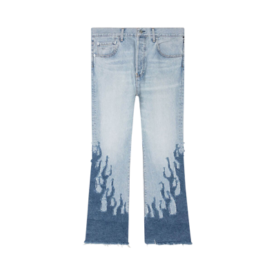 Pre-owned Gallery Dept. Blvd La Flare Pants 'indigo' In Blue