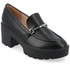 Journee Collection Kezziah Platform Loafer Pump In Black