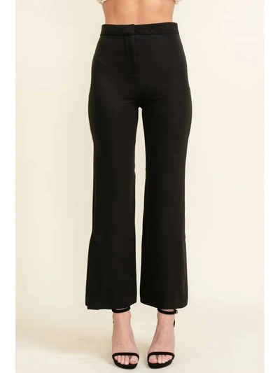 Cloud Ten High Waisted Pleated Pants In Black
