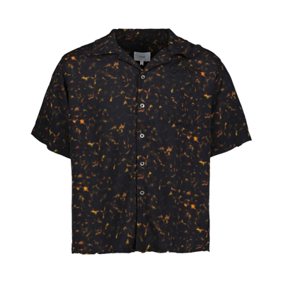 Pre-owned Rhude Rayon Tortoise Shirt 'black/multicolor'