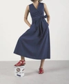 OTTOD'AME PAPERTOUCH ABITO DRESS IN BLUE