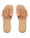 SEYCHELLES MANHATTAN SLIDE IN TAN SUEDE