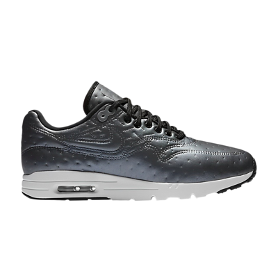 Pre-owned Nike Wmns Air Max 1 Ultra Premium Jacquard 'metallic Hematite' In Black