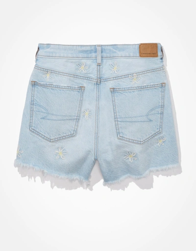 American Eagle Outfitters Ae Denim Mom Shorts In Blue