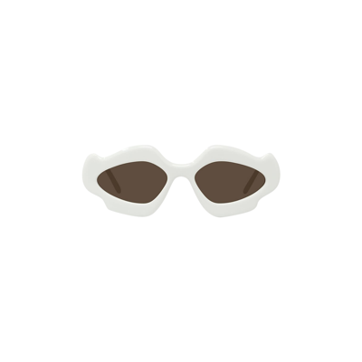 Pre-owned Loewe Paula's Ibiza Flame Sunglasses 'white/brown'