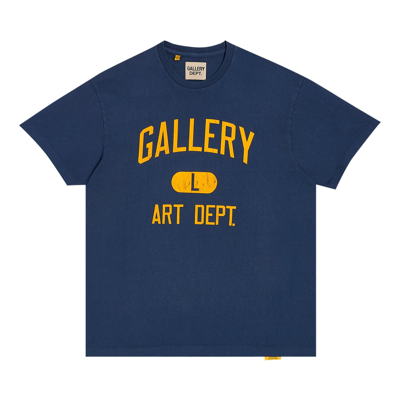 Pre-owned Gallery Dept. Art Dept Tee 'deep Navy' In Blue