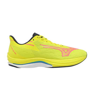 Pre-owned Mizuno Wave Rebellion 'sonic Yellow Pink'
