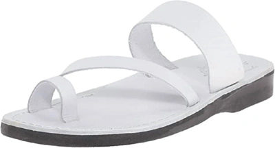 Jerusalem Sandals Zohar Slide Sandal In White