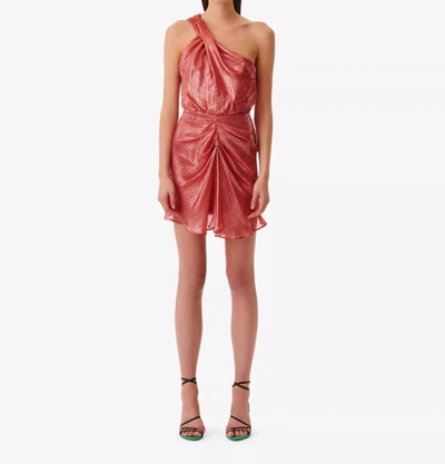 Iro Ramina Asymmetrical Lurex Dress In Multi