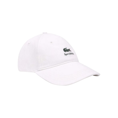 Pre-owned Sporty And Rich Sporty & Rich X Lacoste Serif Hat 'farine' In White