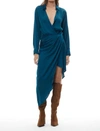 YOUNG FABULOUS & BROKE AIMEE DRESS IN DEEP TEAL