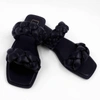 Shu Shop Daria Braided Sandal In Black In Black