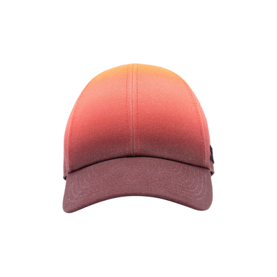 Pre-owned Courrèges Signature Cap 'gradient Sunset' In Orange