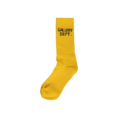 Pre-owned Gallery Dept. Clean Socks 'fluorescent Yellow'
