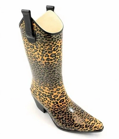 Corkys Footwear Cowgirl Rainboot In Brown/black In Multi