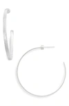 Jennifer Zeuner Kiara Hoop Earrings In Silver