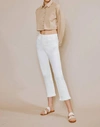 Kancan High Rise Straight Leg Jean In White In White