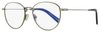 Tom Ford Men's Blue Block Eyeglasses Tf5749b 012 Ruthenium/blue 52mm In Multi