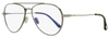 Tom Ford Unisex Blue Block Eyeglasses Tf5800b 008 Gunmetal/havana 56mm In Multi