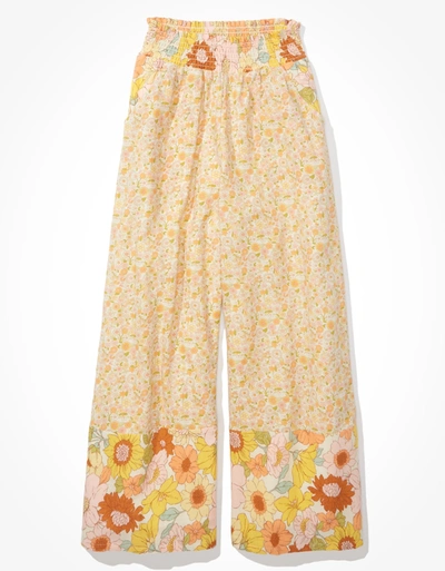 American Eagle Outfitters Ae Wide Leg Pant In Yellow