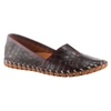 SPRING STEP SHOES KATHALETA CROCO SLIP-ON SHOE IN BORDEAUX LEATHER